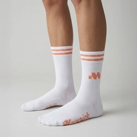 Chaussettes de sport personnalisées à haute élasticité et compression, anti-ampoules, chaussettes de cyclisme de marque, faible MOQ, chaussettes de basketball haute performance