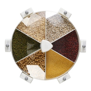 Kitchen Storage Box Sealed Moisture-Proof Grains Rice Storage Container Tank Plastic Wall-Mounted Dry Food Dispenser