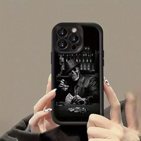 Étui de téléphone antichoc à thème sombre pour iPhone 17 Pro, avec un design unique ; la coque est en matériau TPU.