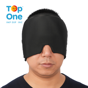 Top One Venta caliente Gel hielo dolor de cabeza y alivio de la migraña Gel frío máscara de ojos terapia dolor de cabeza sombrero migraña alivio Cap - Product Image 3