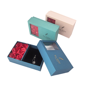 Hight Quality Artificial <strong>Roses</strong> Necklace Ring Storage <strong>Box</strong> for Unique Gift Double Layer Soap <strong>Rose</strong> <strong>Jewelry</strong> <strong>Box</strong> - Product Image 6