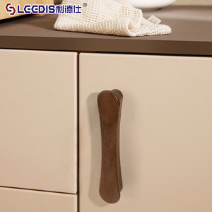 LGEDIS Wood Furniture Handles Bar Shape Minimalist Design For Drawer Cabinet Easy Installation Solid Wood <b>Knobs</b> - Product Image 2