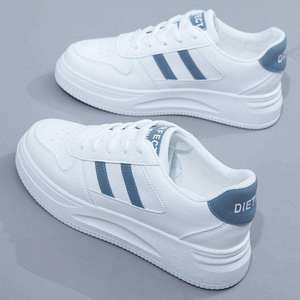 Zapatillas Deportivas Blancas de Moda para <span class=keywords><strong>Mujer</strong></span>, Diseño Grueso Vulcanizado, Estilo Casual, Zapatos de Plataforma para <span class=keywords><strong>Mujer</strong></span> - Product Image 3