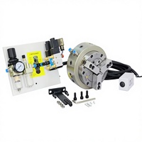 Mandrin pneumatique à 3 mors FORGEX, fixation frontale, trou traversant, 5/6/8/10/12/15 pouces, 500QZ-3, en acier, pour tour CNC, mandrin de machine, max.