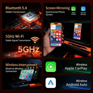Adaptador Inalámbrico Q1A CarPlay Box 4 en 1 para Duplicación de Pantalla, Compatible con Android Auto y Apple CarPlay, Interfaz USB, 30x80x80mm - Product Image 5