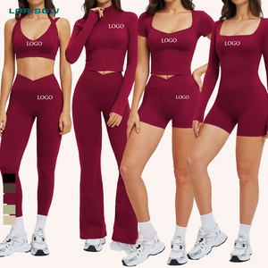 LORISOW <span class=keywords><strong>Set</strong></span> da Yoga <span class=keywords><strong>per</strong></span> Donna di Alta Qualità, Giacca a Maniche Lunghe e Pantaloni a Vita Alta, <span class=keywords><strong>Abbigliamento</strong></span> Sportivo - Product Image 1