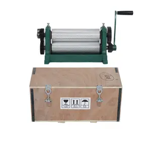 Factory supply manual and full automatic electric embossing comb roller machine beeswax foundation sheet making machine