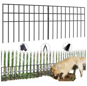 25 Pezzi di Recinzione per Animali, Senza Scavo, Facile da Montare, per Cani e Conigli, per Esterni, Patio e Giardino - Product Image 3