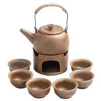 XUANHUI Chai Shao Liang Pot en grès céramique résistant à la chaleur 300 ml, service à thé Kung Fu, théière et tasses, ensemble complet, coffret cadeau, style pastoral