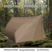 Pour la vente en gros : Tente de camping pliable imperméable en tissu Oxford (plus de 3000 mm) avec impression de motifs, utilisable comme abri de pluie ou bâche.
