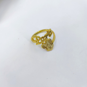 <span class=keywords><strong>Inciso</strong></span> personalizzato qualsiasi anello di <span class=keywords><strong>nome</strong></span> del personaggio dei cartoni animati per bambini Mouse <span class=keywords><strong>nome</strong></span> cuore braccialetto gioielli personalizzati per bambini di moda - Product Image 4