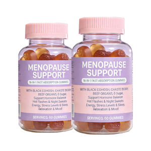 Suplemento de Gomitas Antioxidantes con Vitamina B6 y Mezcla Herbal para el Alivio de la <span class=keywords><strong>Menopausia</strong></span> y el SPM, Apoyo Hormonal para Mujeres, Reduce Arrugas y Acné (Marca Privada) - Product Image 1