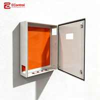 E-ControlCustom OEM Armoire réseau extérieure en acier inoxydable thermolaqué, montage sur poteau, boîtier de télécommunications NEMA4 IP65/IP54