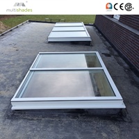 MULTISHADES Fenêtre de toit automatique moderne en verre bombé pour escalier, offrant une vue panoramique à 360 degrés et une structure améliorée
