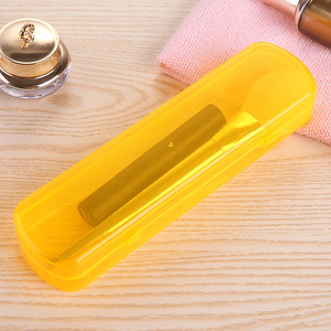 Travel Toothbrush And Toothpaste <b>Storage</b> <b>Box</b> Yellow Foldable For Export Use - Product Image 1