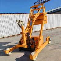 Chariot élévateur hydraulique industriel pour fûts d'huile 500KG 300KG avec bras articulé, grue de levage de fûts d'huile à batterie, chariot de manutention 1500mm