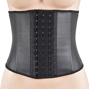 Latex Taille Formateur En Acier Désossé Corps Shaper Underbust Corset Cinchers Minceur Ceinture Ceinture - Product Image 3