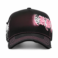 Casquette de baseball streetwear en stock, broderie 3D, design lettres, ajustable, unisexe, visière incurvée, style hip-hop décontracté, tendance