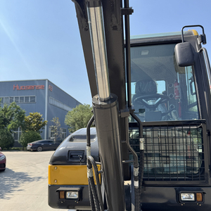 Factory Direct Wheeled Excavator <b>Construction</b> Digger Hydraulic <b>Machine</b> Engine Cab 5 Ton for Road <b>Engineering</b> Compact Wheel Excav - Product Image 2