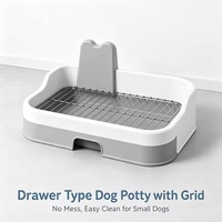Toilette portable pour chien, bac à litière pour chiot, plateau d'apprentissage pour chien, accessoires pour animaux de compagnie
