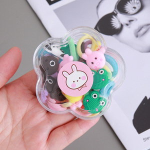 ชุดยางรัดผมเด็กน่ารักสีสันสดใส เหมาะสำหรับออกงาน ยางรัดผมเด็กน่ารักสำหรับงานปาร์ตี้ ยางรัดผมลายการ์ตูนน่ารัก ของตกแต่งสำหรับเด็ก - Product Image 5