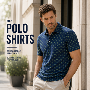 Polo de Golf Personalizado Premium para Hombre, Color Azul Marino, con Tecnología de Absorción de Humedad, Marca Privada, Ropa Corporativa OEM - Product Image 1