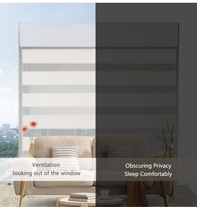 Rèm cuốn đôi kiểu 2025, sạc lại được và cách nhiệt, điều khiển thông minh Tuya Alexa, rèm cuốn hai lớp kiểu zebra cho cửa sổ - Product Image 2