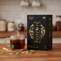 Thé aux fleurs mélangées Dix Trésors pour hommes, en sachets, boîte de 75g, Xiongshen Shibao, thé santé, amélioration de la santé rénale, durée de conservation 12 mois