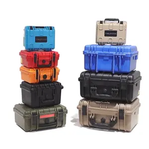 小型防水防震重型携带设备箱塑料硬质手表旅行箱