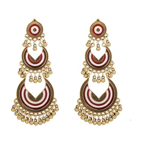 jhumka earrings indian traditional Alloy pendant vintage indian jhumka earrings