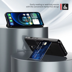 Coque de Téléphone Robuste Multi-Fentes pour iPhone 16 et S24 Ultra S23 avec Fente pour Cartes <span class=keywords><strong>Portable</strong></span> - Product Image 4