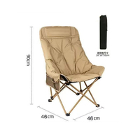CHENYUE Chaise de camping pliable portable en gros avec dossier rembourré en Oxford, chaise de camping pliante ultralégère personnalisée pour adultes
