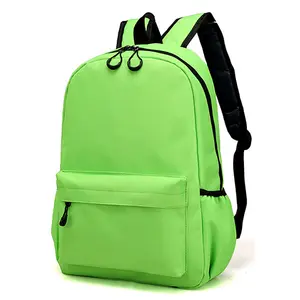 Best quality customize logo colorful red black blue yellow kids school bags backpack polyester book bag