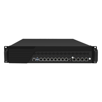 Zynshield 2U Rackmount OPNsense Firewall 8 dengan Dukungan LAN 2.5G, Bypass SFP+ 40Gbps, PSU Tunggal, VPN Nirkabel, Tersedia