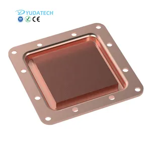 Customized CNC Machining Service Skiving Copper Plate Fin Heatsink Server CPU Cooler Heat Sink