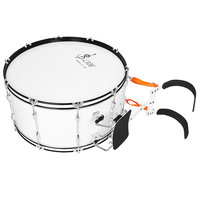 SLADE Factory Wholesale Custom Honor Guard White 28 Inch Big Snare Drums Marching Bass Drum With Stand