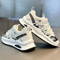 Sneakers de sport de luxe Solomona Design, rehaussantes, avec empeigne en mesh et doublure en coton doux pour hommes
