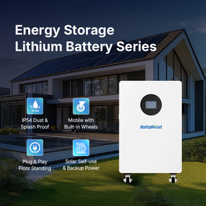 VoltaNest 51.2V 206Ah 10kWh Batterie solaire mobile LiFePO4 pour la maison, stockage d'énergie résidentiel, modulaire et évolutif - Product Image 3
