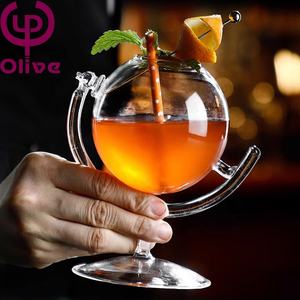 Regalo Tellurion Beber Mini cáliz Restaurante de grado alimenticio 330ML Globo Juego de vino Bar Sin plomo Copa de cóctel única en forma global - Product Image 4