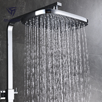 Mitigeur thermostatique salle de bains, Style moderne, ensemble de douche de pluie produits en aluminium