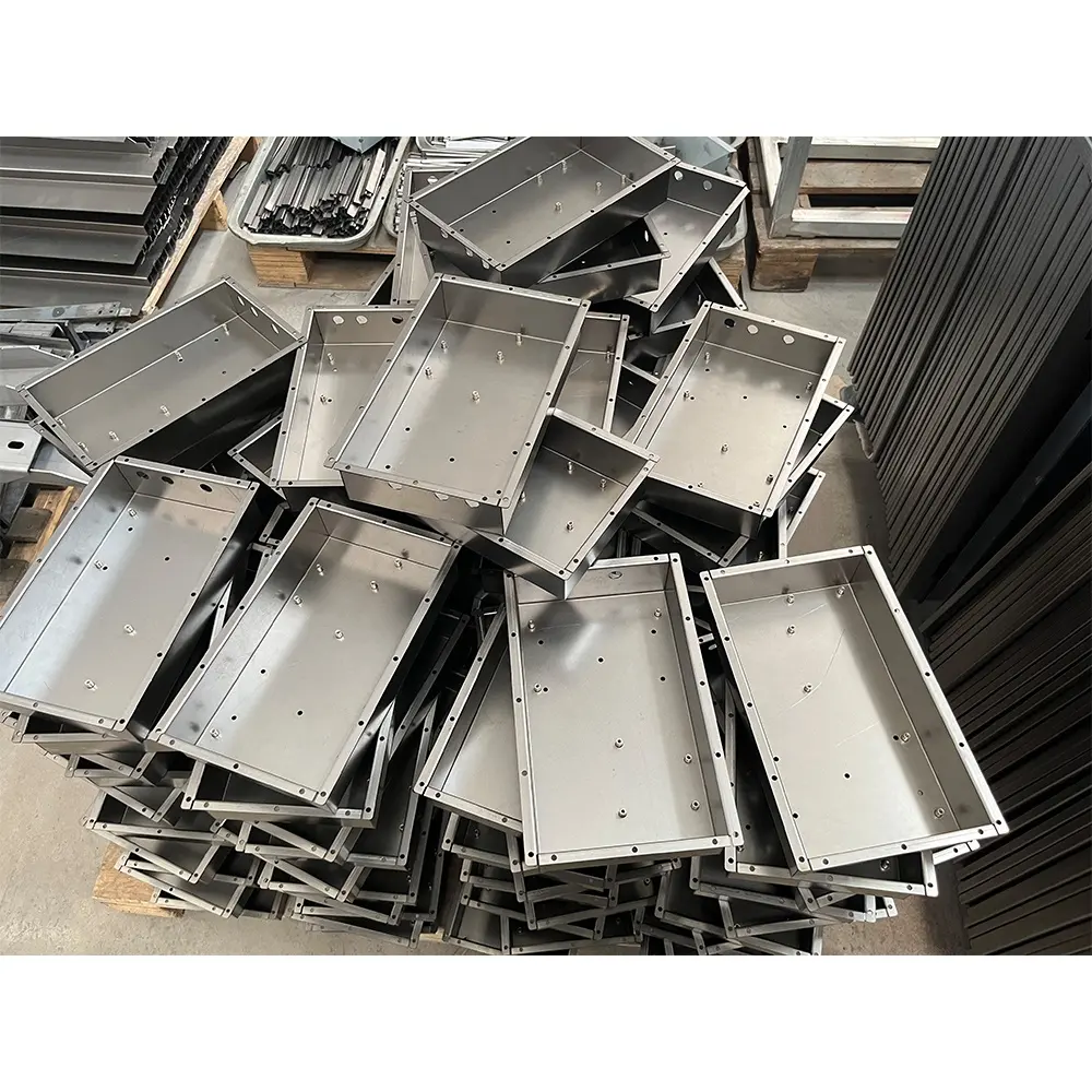 Kotak bingkai baja tahan karat bagian logam lembaran layanan kustom fabrikasi logam
