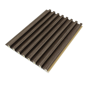 Panneaux muraux en bois rainuré modernes pour murs intérieurs, imperméables, installation facile - Product Image 1