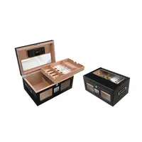 Classic Cigar Desktop Humidor With Ashtray Cigar Accessories Set