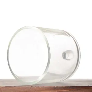 Aroma al por mayor cristal vacío 8oz 10oz personalizado colorido vidrio vela vasos con campana Cloche cúpula tapas vela tarro de lujo