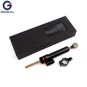 새로운 조절 가능한 알루미늄 카본 파이버 텍스처 핸들 바 252mm 댐퍼 (가와사키 야마하 오토바이 개조/업그레이드용) - Product Image 3