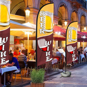 ธงชายหาดแบบกำหนดเองคุณภาพสูงพร้อมฐานที่แข็งแรงสำหรับการโฆษณาภายนอกอาคาร - Product Image 5