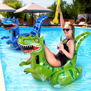 Jeu <span class=keywords><strong>de</strong></span> flotteur <span class=keywords><strong>de</strong></span> piscine gonflable <span class=keywords><strong>de</strong></span> combat <span class=keywords><strong>de</strong></span> dinosaure avec 2 tours <span class=keywords><strong>de</strong></span> bataille <span class=keywords><strong>géants</strong></span> sur le jeu <span class=keywords><strong>de</strong></span> piscine Dino Duel pour garçons filles adultes - Product Image 2