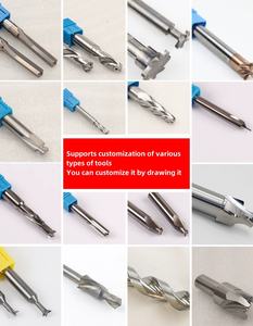 Fraises à bois en tungstène HR55 personnalisées avec revêtement en étain Fraises à bout en carbure monobloc non standard CNC 1F/2F/3F/4F Prise en charge OEM - Product Image 5