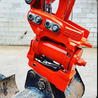 Rotateur hydraulique inclinable pour excavatrice, double verrouillage, attache rapide inclinable, coupleur inclinable pour excavatrice de 1 à 20 tonnes