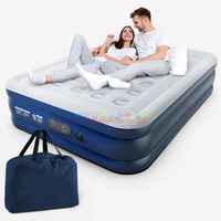 Matelas Gonflable Imperméable Pliable pour Camping Extérieur avec Gonflage Automatique
